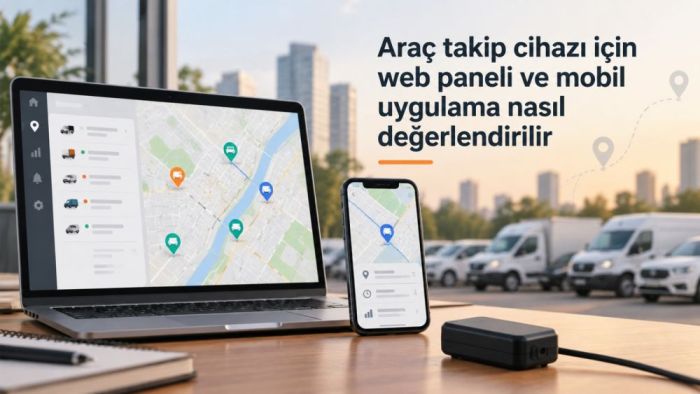 Araç takip cihazı için web paneli ve mobil uygulama nasıl değerlendirilir?